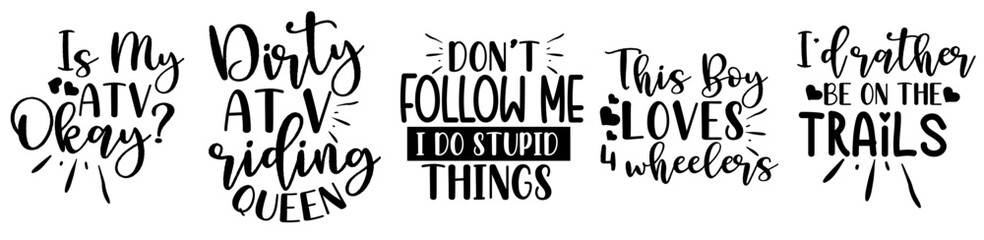 Elegant Autism Quotes, Calligraphy Collection Vector Illustration for Poster, Announcement, Brochure