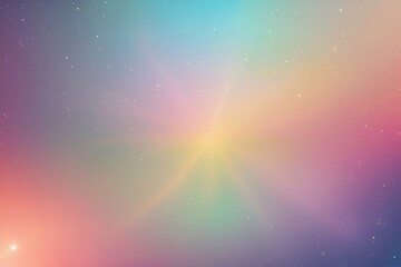 Obraz premium Radiant Lens Flare Color Gradient Overlay with Dreamy Background Effect