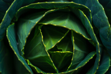 Obraz premium close up of green cabbage background