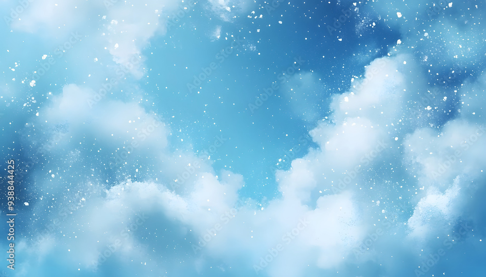 Canvas Prints abstract light blue particle painting background texture sky cloud backdrop