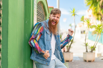 Redhead man with beard