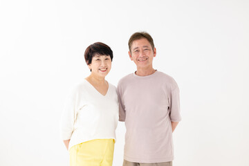 Fototapeta premium 仲良しシニア夫婦