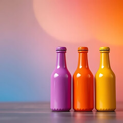 three bottles of champagne