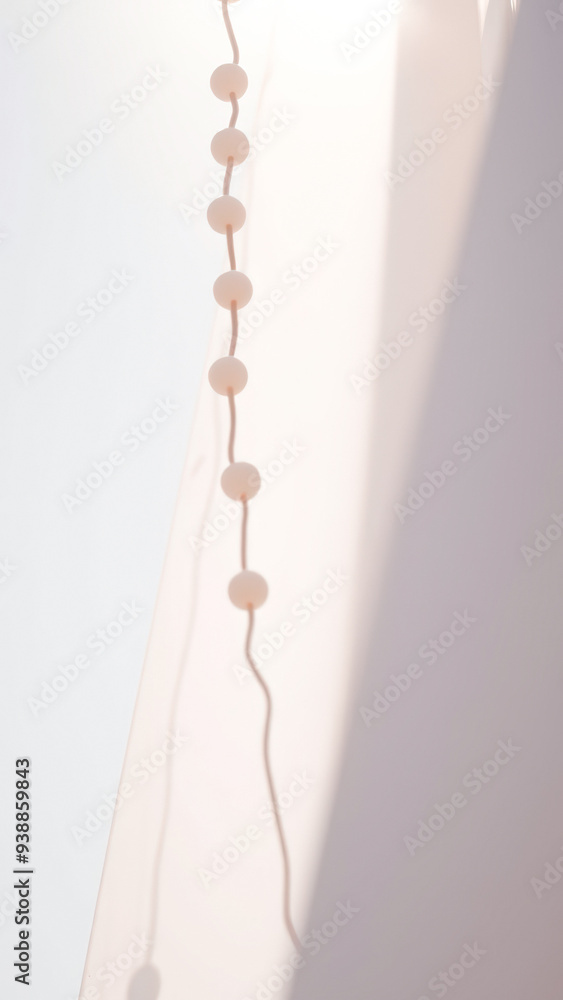 Poster abstract minimalist string of beads
