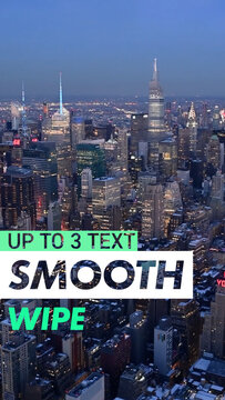 Vertical Smooth Wipe Transition Title