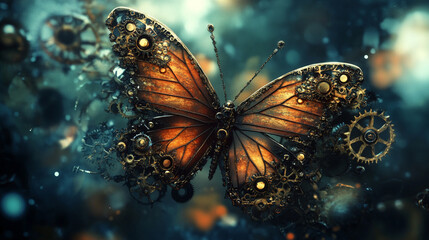 Papillon steampunk / steampunk butterfly
Collection animaux steampunk