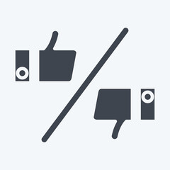 Icon Preference. related to Choice symbol. glyph style. simple illustration