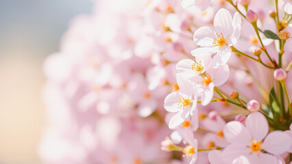 Obraz premium Blooming Pink Flowers In Spring