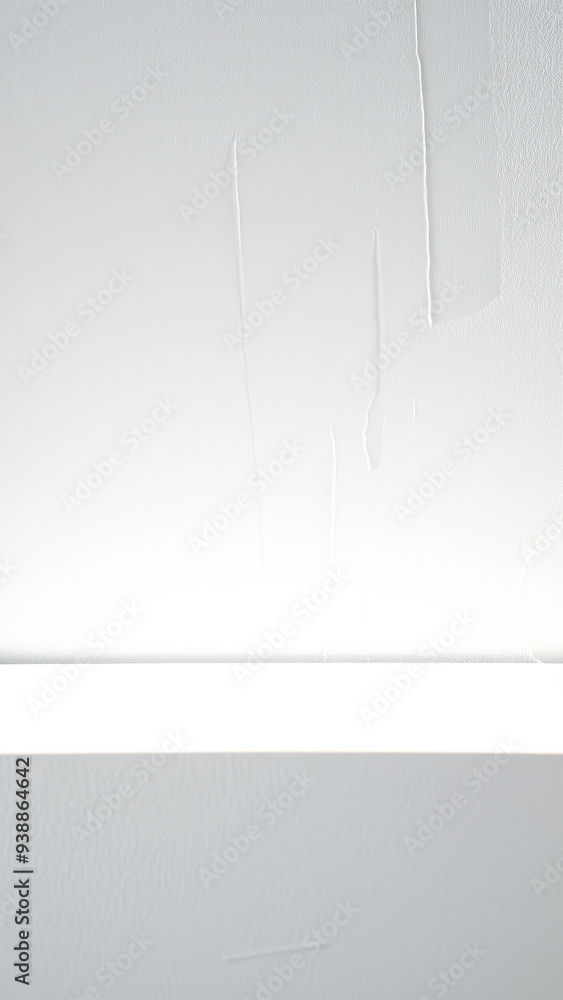 Poster white textured background with a subtle line