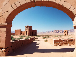 サハラ砂漠の遺跡
