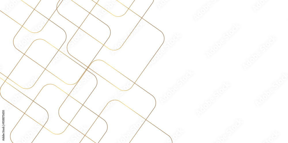 Poster modern minimal and clean white gold background with realistic line wave geometric circle shape, abst