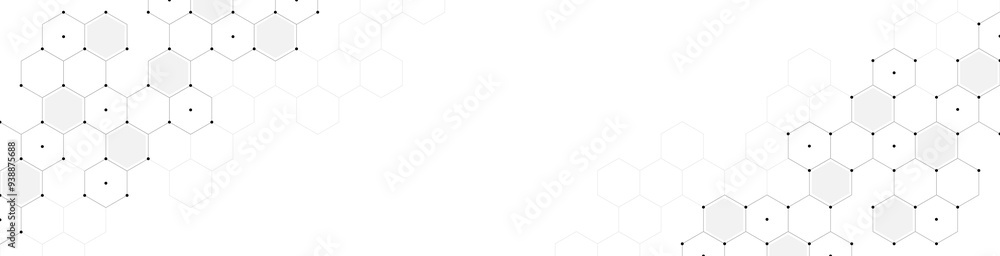 Poster hexagons pattern. geometric abstract background with simple hexagonal elements. creative idea for me