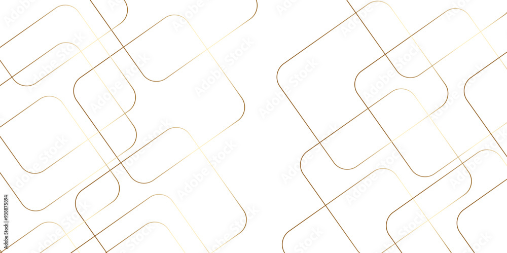 Poster modern minimal and clean white gold background with realistic line wave geometric circle shape, abst