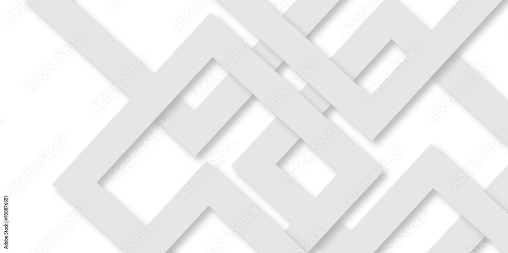 Poster white abstract geometric background with white paper sheets soars as abstract spaces with rectangles