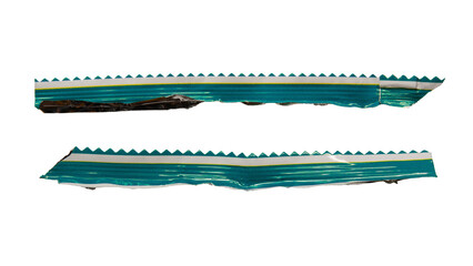 Zig zag ridge of potato chips bag