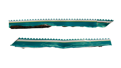 Zig zag ridge of potato chips bag