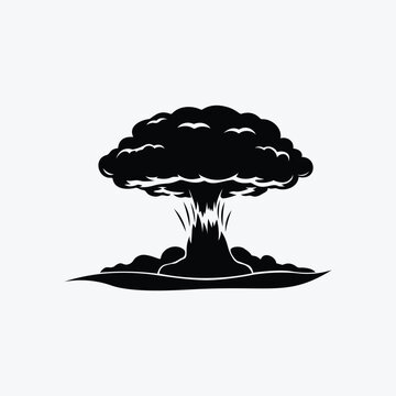 recommend clip art: Nuclear explosion basic silhouette illustration