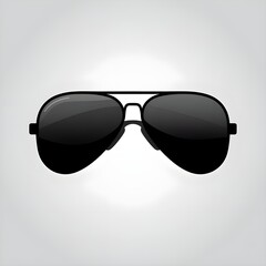 Color icon for aviator sunglasses. Dark glasses for eyes
