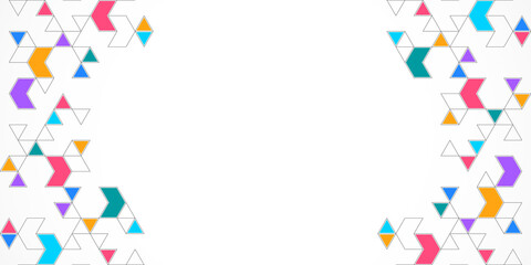 Creative idea of modern design with abstract geometric background. Minimalistic texture with triangles pattern