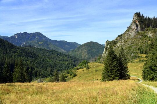 Zawiesista Eljaszowa Turnia, szczyt, Miętusia Polana, Tatry Zachodnie, Tatrzański Park Narodowy, Kościelisko, Małopolska, Polska, Europa,