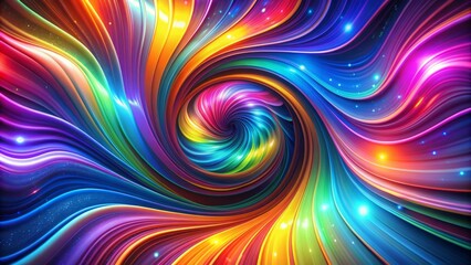 Colorful swirling patterns and dynamic shapes burst into motion, blending seamlessly with futuristic textures, creating a mesmerizing visual spectacle perfect for high-energy video introductions.