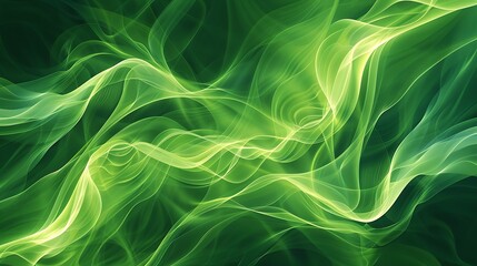 Fototapeta premium Abstract green background with waves