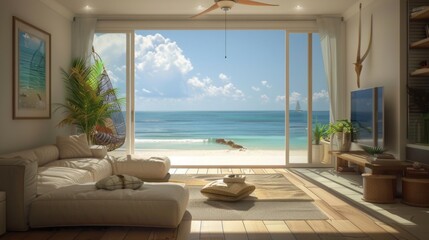summer vacation rental , beach themed condo , interior building room rental , beach house rental , summer getaway