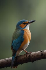 Fototapeta premium kingfisher on branch
