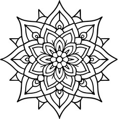 Mandala design with clean lines
