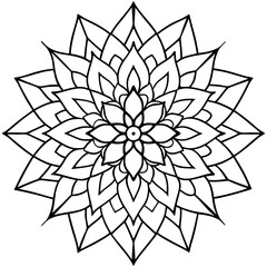 Mandala design with clean lines