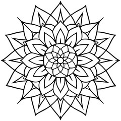 Mandala design with clean lines