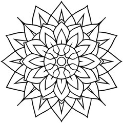 Mandala design with clean lines