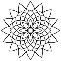 Mandala design with clean lines