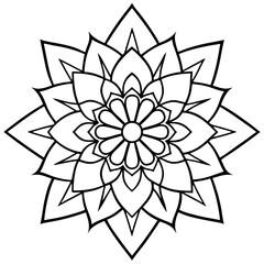 Mandala design with clean lines