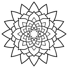 Mandala design with clean lines