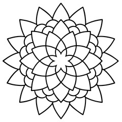 Mandala design with clean lines