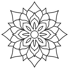 Mandala design with clean lines