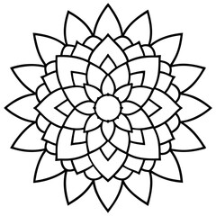 Mandala design with clean lines