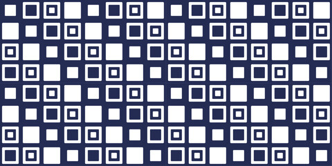 The blue background and squares are arranged in a diagonal pattern in a pattern. Repeating squares on a diagonal.