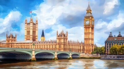 Obraz premium The iconic Big Ben clock tower in London