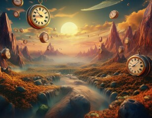 Time Flowing River of Moments