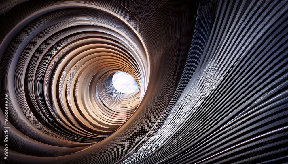 Canvas Prints abstract tunnel background with the illusion of movement objects