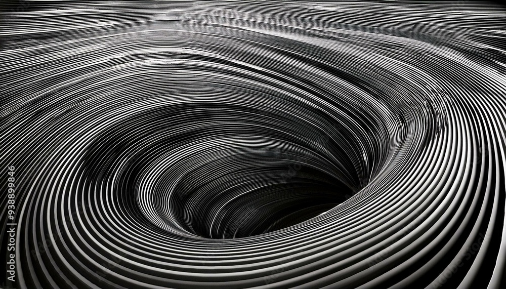 Canvas Prints black and white abstract background with the illusion of movement objects