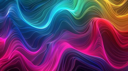 Obraz premium abstract liguified colorful background design wave colors, ai generative