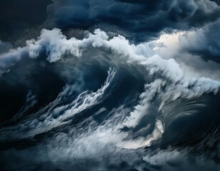 Obraz premium Stormy Skies Hidden Pain