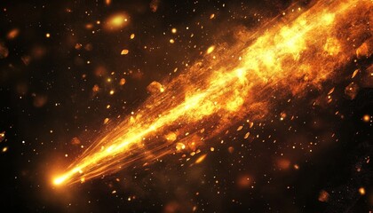 Fototapeta premium Abstract Cosmic Meteor Igniting Flames: Elegant Universe Illustration Celebrating Celestial Wonders and Cultural Diversity. Minimalist Space Design with Stylish Gradient Texture for Graphic Art. AI-Ge