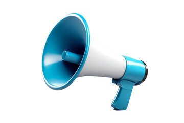 3d megaphone isolated on white or transparent png