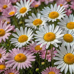 Obraz premium Nature beauty in colors meadow daisy blossom