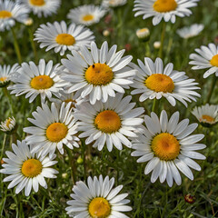 Obraz premium Nature beauty in colors meadow daisy blossom