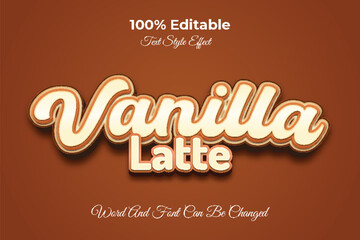 Vanilla late editable text effect template